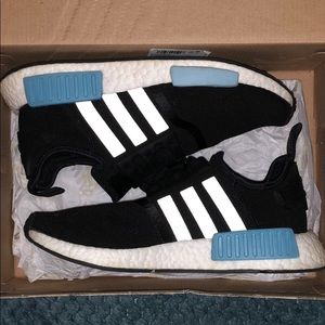 Black and blue Adidas NMD